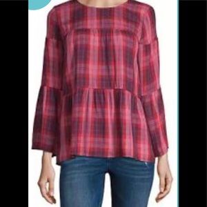 ♥️ EUC 3/4 Sleeve Round Neck Woven Blouse